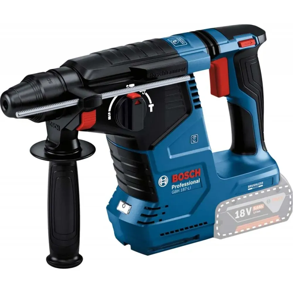 Bosch GBH 187-LI Professional Solo аккумуляторный перфоратор SDS-plus (без АКБ и ЗУ), 0611923020