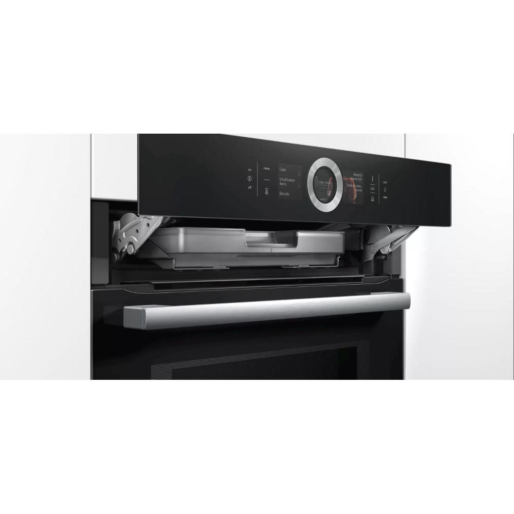 Духовой шкаф с микроволнами и паром Bosch HNG6764B6