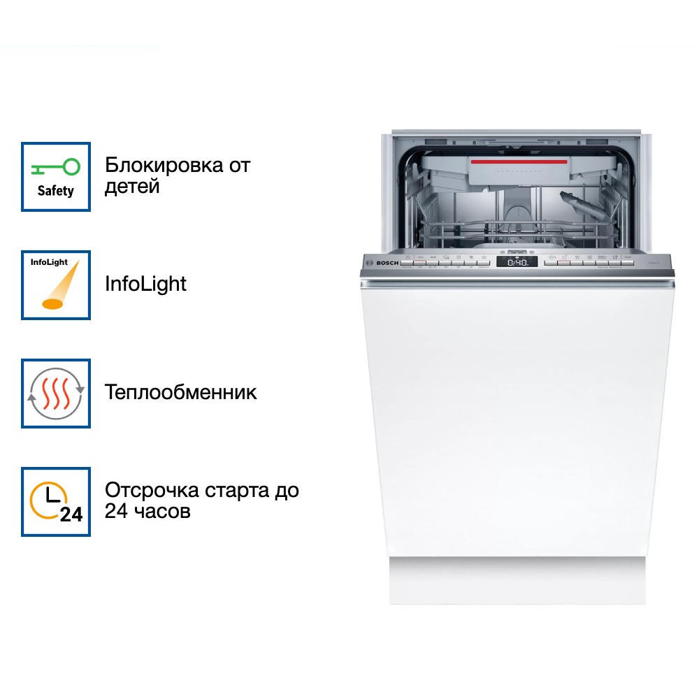 Встраиваемая посудомоечная машина Bosch SPV4XMX28E