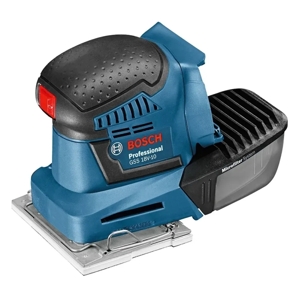Bosch GSS 18V-10 Professional Solo аккумуляторная вибрационная шлифмашина (без АКБ и ЗУ), 06019D0200