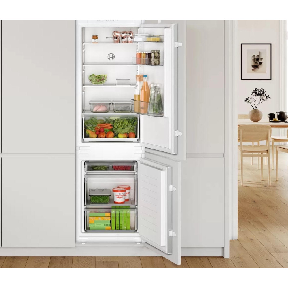 Встраиваемый двухкамерный холодильник Bosch KIV 865 SF0