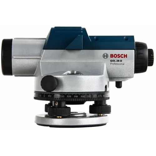 Bosch GOL 26 D Professional нивелир оптический со штативом BT 160 и рейкой GR 500, 0601068002