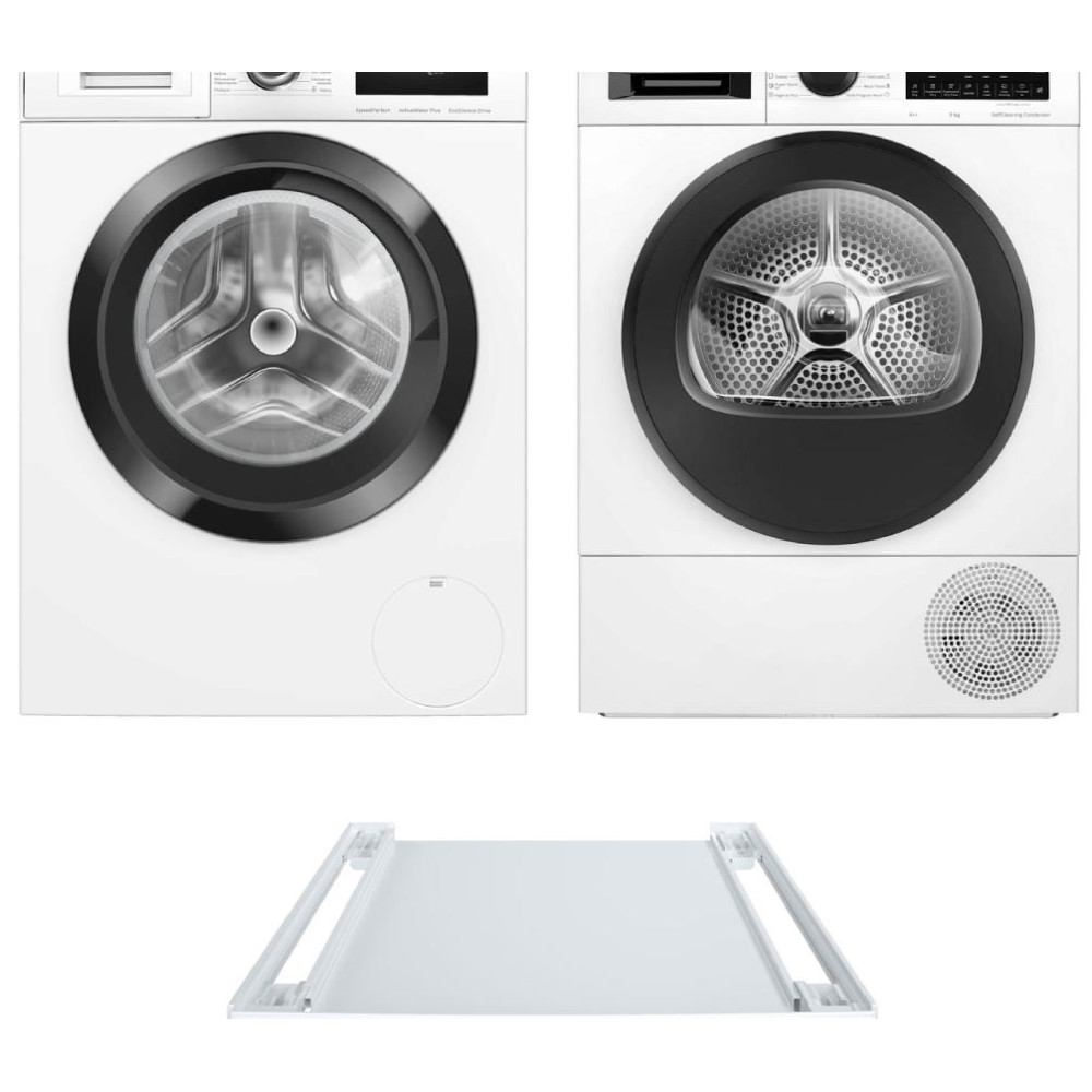 Комплект Bosch Serie 6 (WAU28Q1EPL, WQG24500BY, WTZ27400)