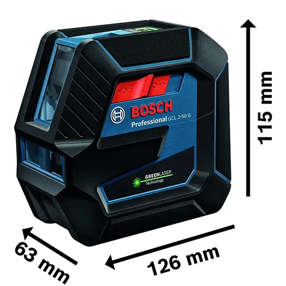 Bosch GCL 2-50 G Professional уровень лазерный в кейсе, 0601066M02