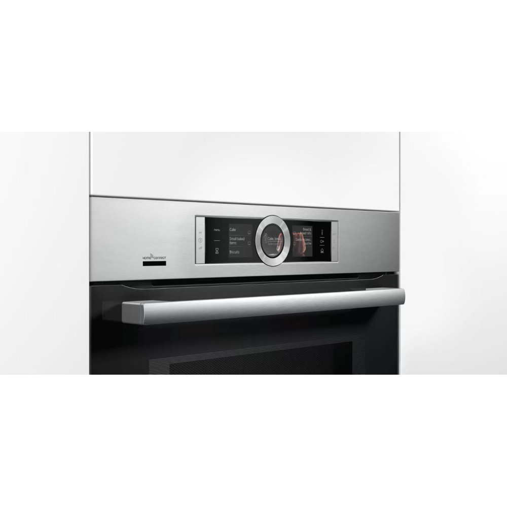 Духовой шкаф с микроволнами и паром Bosch HNG6764S6